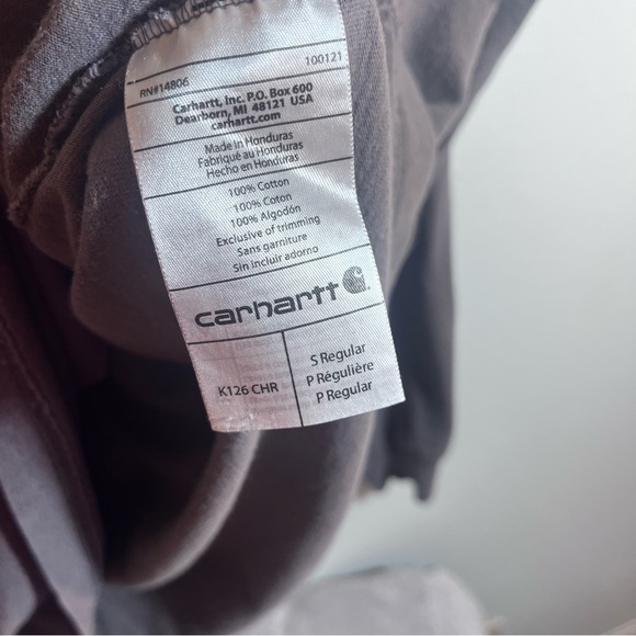 Carhartt Pocket Long-Sleeve T-Shirt - 'Original Fit' men’s size small - Picture 4 of 8